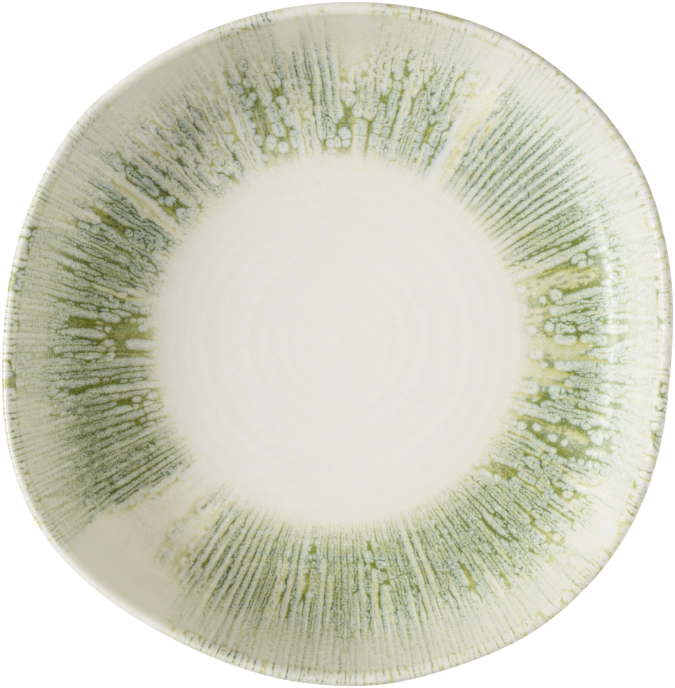 Lyra Green assiette Walled