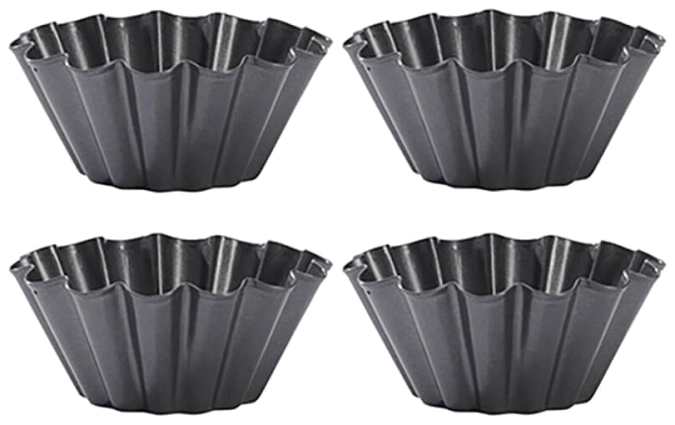 4er Set Backform Brioche D10cm Antihaft