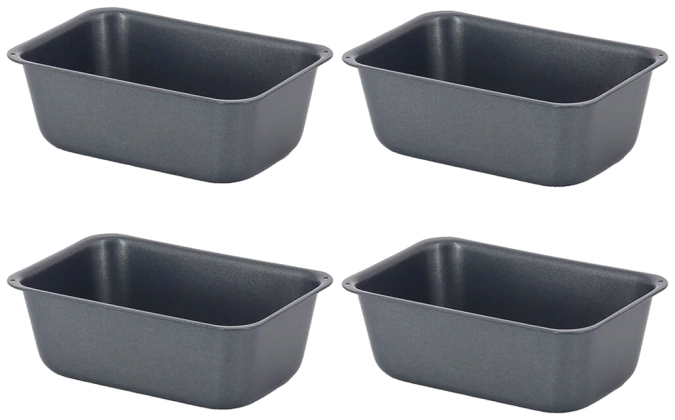 4er Set Backform Mini Kuchen 9.5x6cm H4cm Antihaft