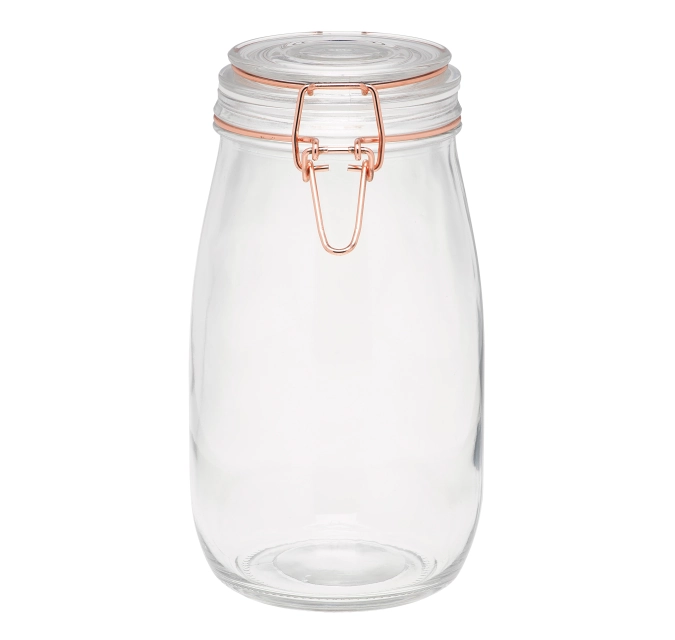 Boîte de rangement avec couvercle en cuivre