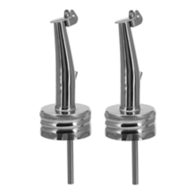 Bec verseur avec bouchon à vis inox gastro, set de 2 pièces