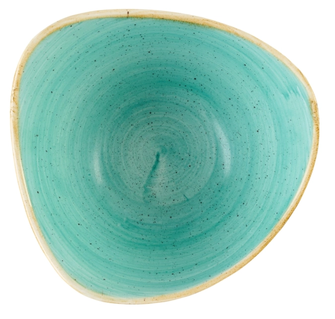 Assiette creuse triangle stonecast