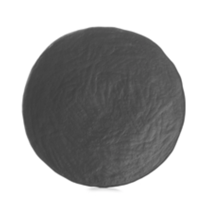 Plat en céramique gris antique